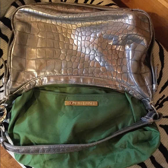 Donald Pliner silver hobo bag - Picture 7 of 8